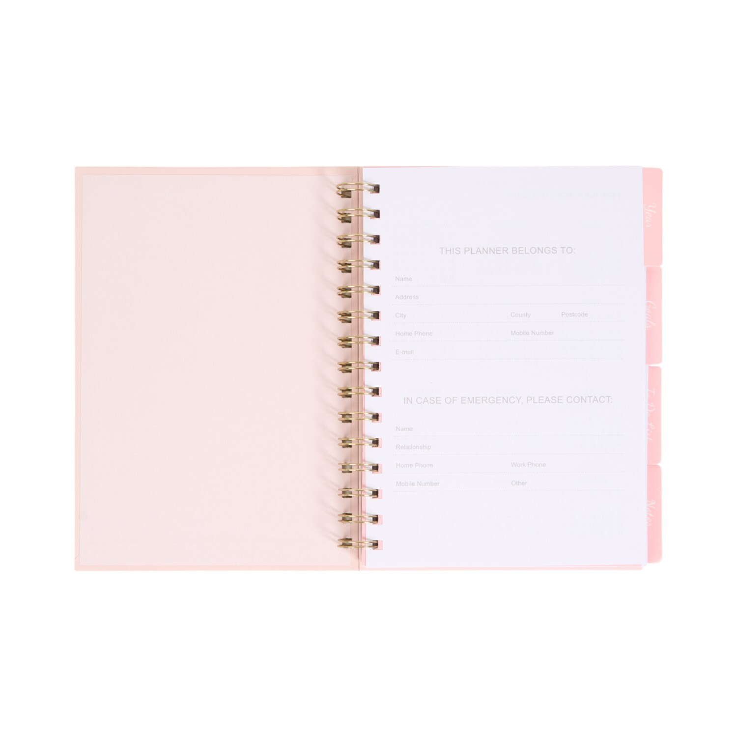 2026 A5 Floral Organiser with Dividers Image 3
