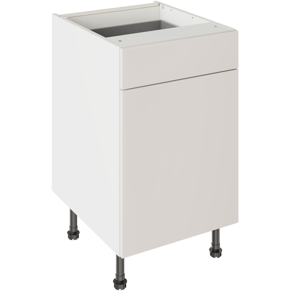 Kitchen Kit Value Slab Matt Light Grey Drawerline Base Cabinet 500mm Image 1