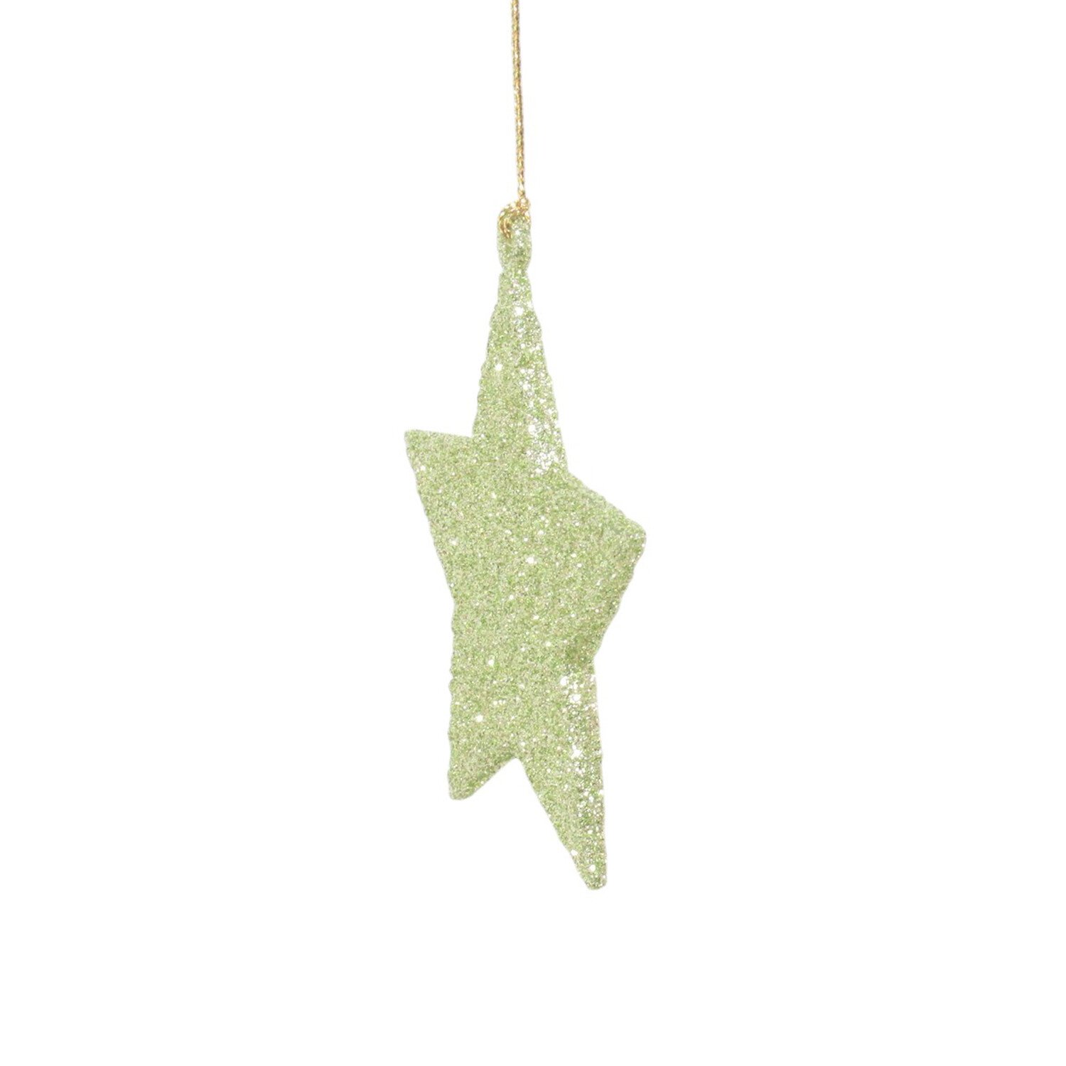 Frosted Glitter Star Green or White Image 4