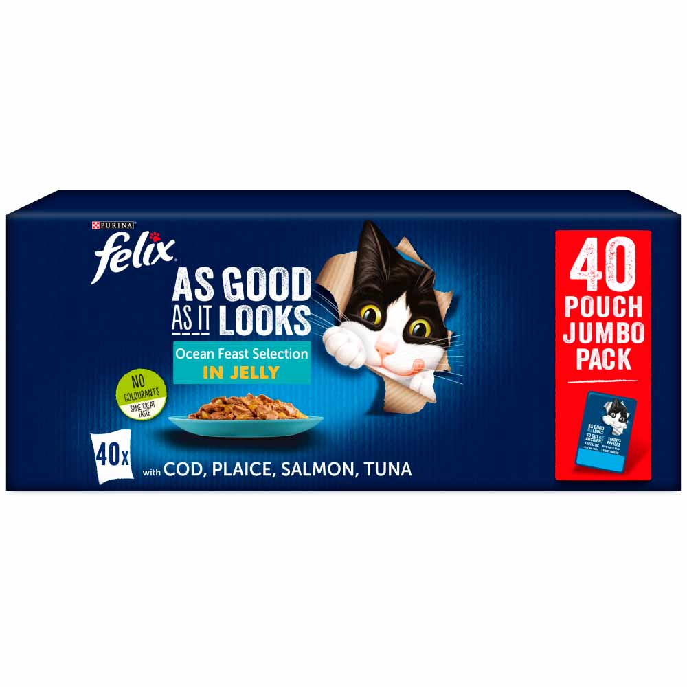 Felix As Good As It Looks Ocean Feasts Cat Food 40 Pack Image 1