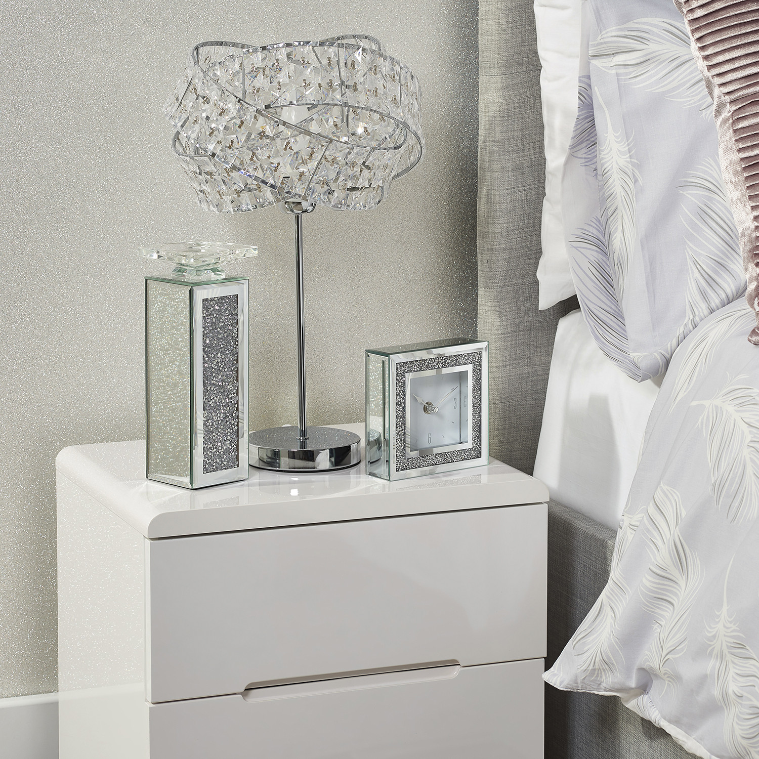 Tall Crystal Crystal Pillar Holder Image 2