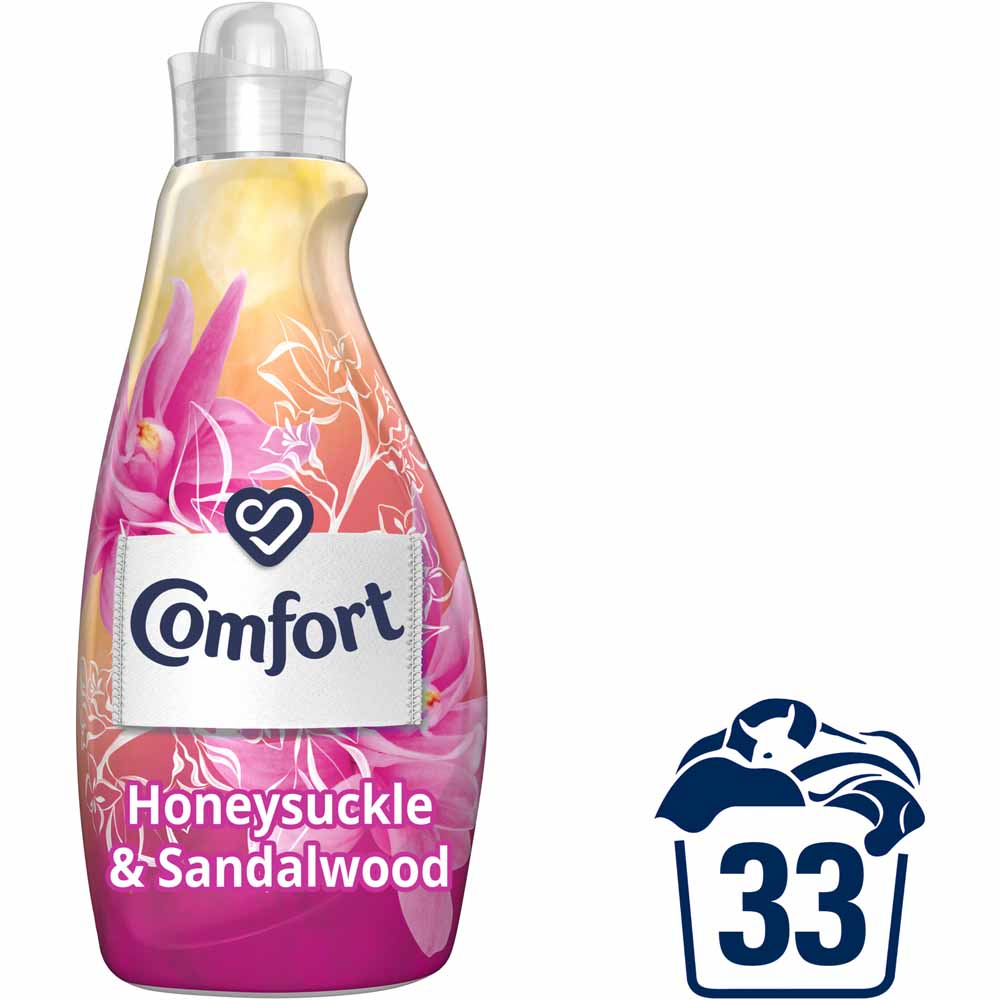 Comfort Honeysuckle and Sandalwood Fabric Conditioner 33 Wash 1.16L Image 1