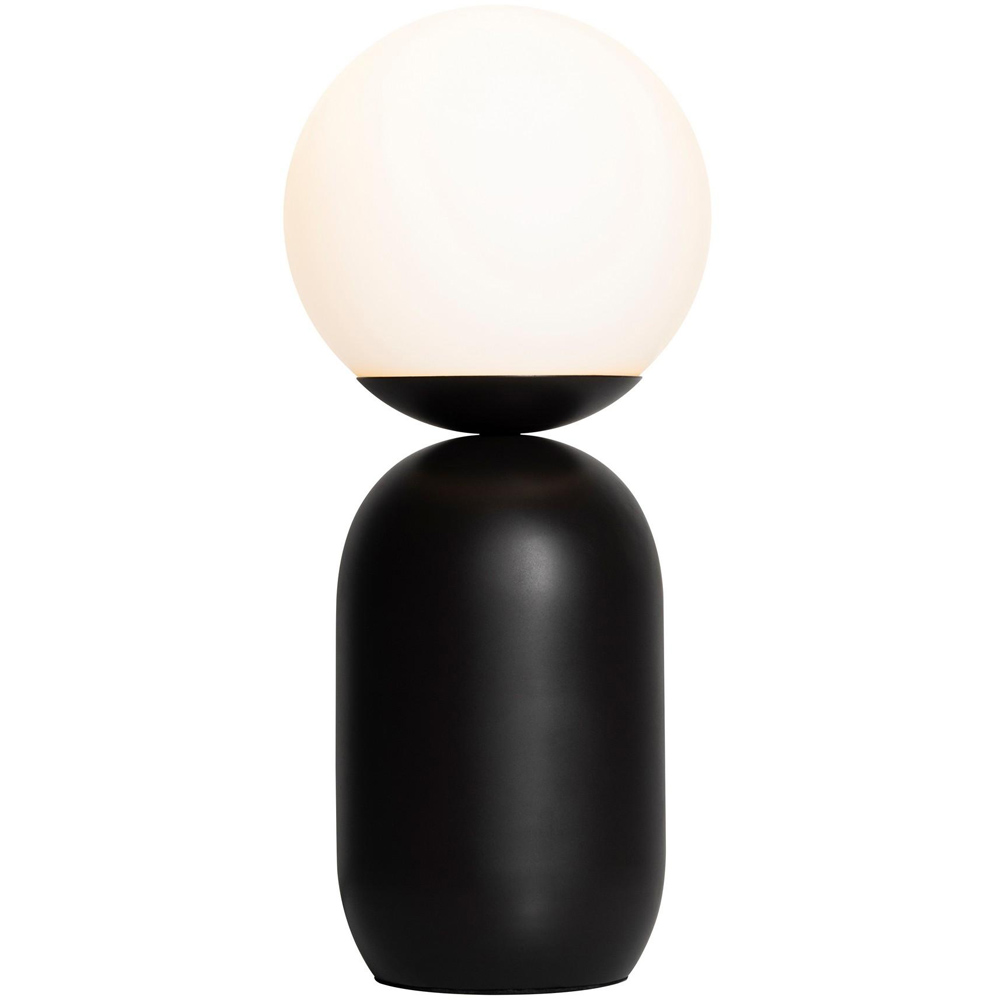 Nordlux Notti Black Mocha Opal Glass Shade Table Lamp Image 5