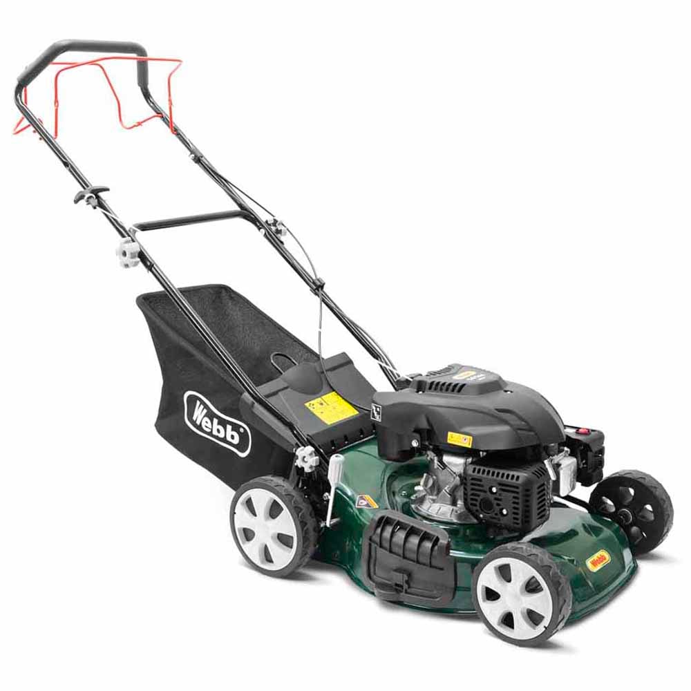 Webb WER460SP 141cc Classic Self Propelled 46cm Petrol Rotary Lawnmower Image 1