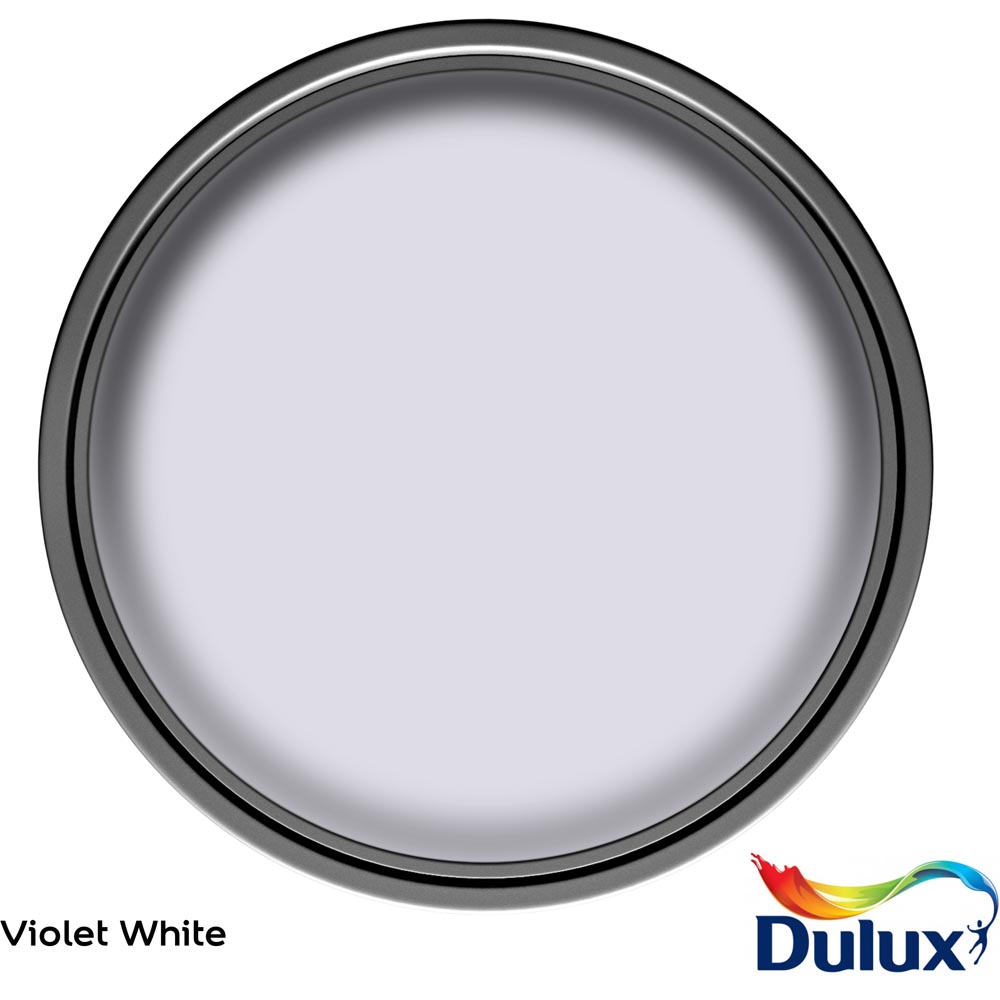 Dulux Easycare Violet White Matt Emulsion Paint 2.5L Image 3