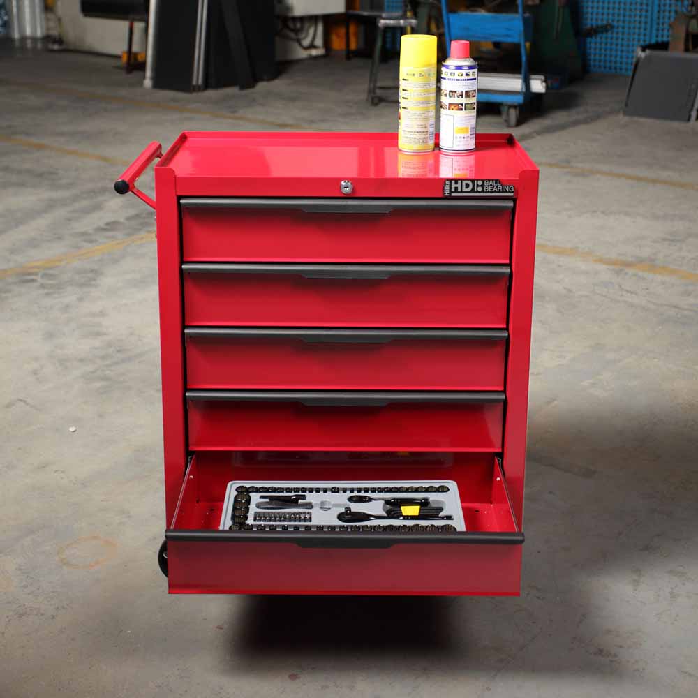 Hilka Heavy Duty 5 Drawer BBS Tool Trolley Image 8