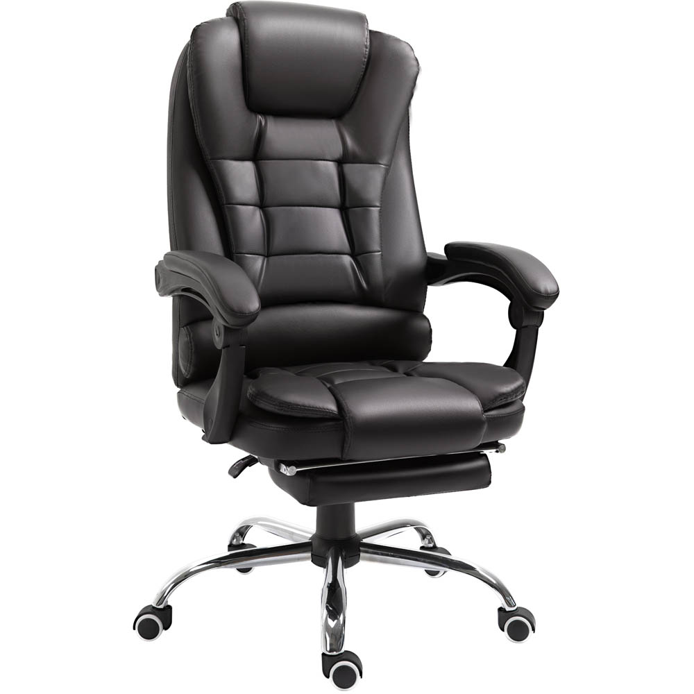 Portland Brown PU Leather Swivel Executive Office Chair Image 2