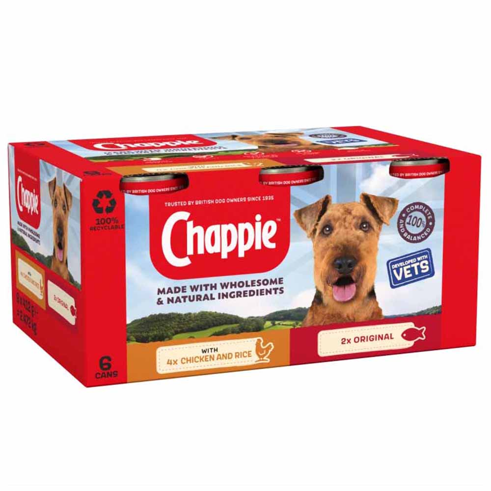 Chappie Mixed Selection Tinned Dog Food 412g Case of 4 x 6 Pack Image 4