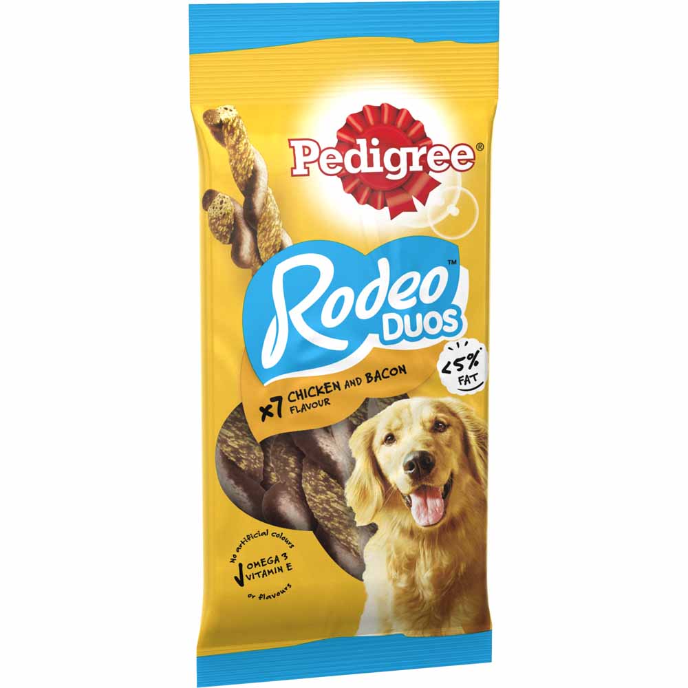 Pedigree Rodeo Duos Chicken and Bacon Adult Dog Treats Case of 10 x 123g Image 3