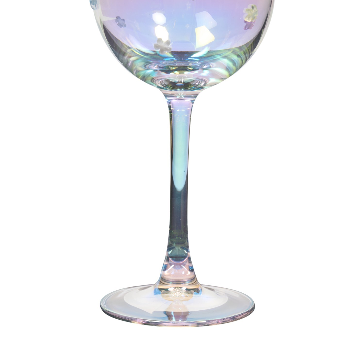 Lustre Flower Wine Glass Image 2