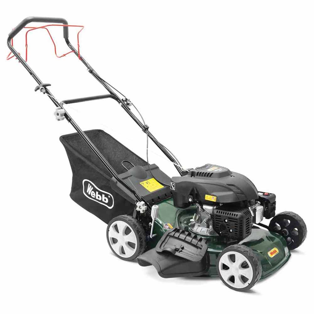 Webb WER460SP 141cc Classic Self Propelled 46cm Petrol Rotary Lawnmower Image 5