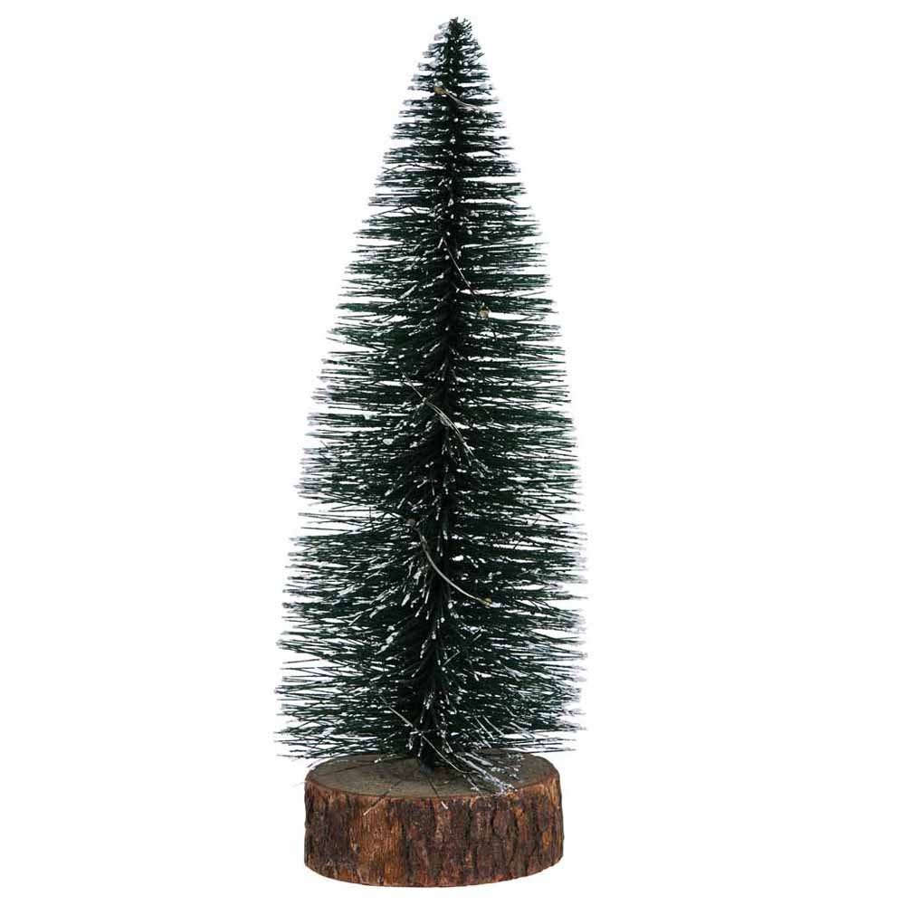 Wilko Cosy Battery Operated Green Bristle Tree Image 1