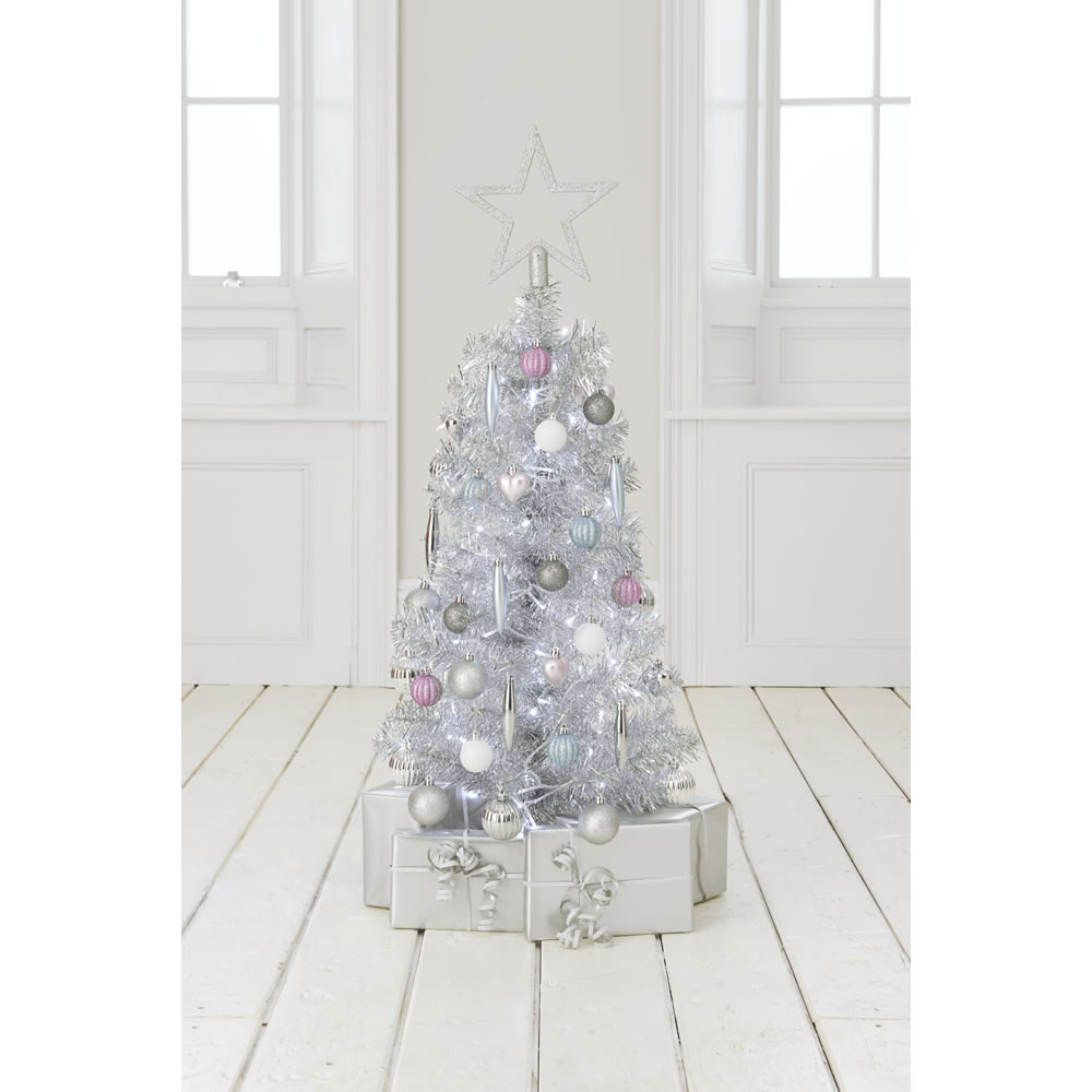 Wilko 3ft Silver Artificial Christmas Tree Image 2