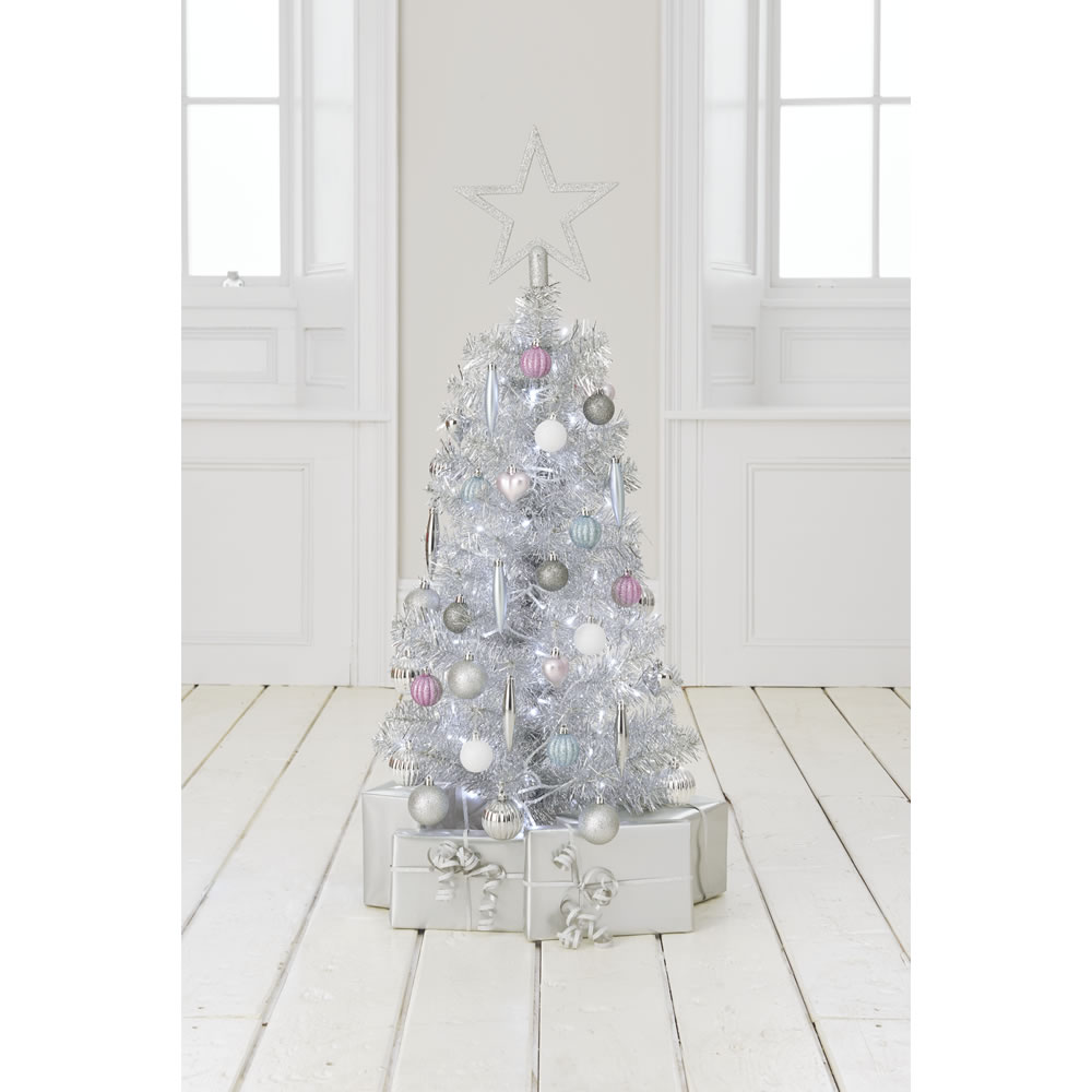 Wilko 3ft Silver Artificial Christmas Tree Wilko