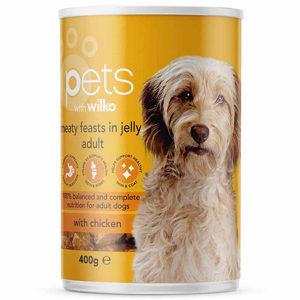 Wilko Meaty Feast In Jelly Adult Dog Food 400g Image 1