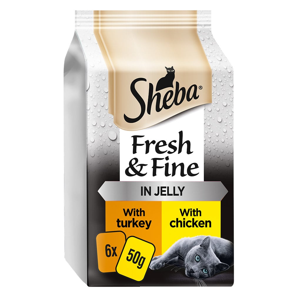 Sheba Fresh and Fine Mixed In Jelly 50g Case of 8 x 6 Pack Image 2