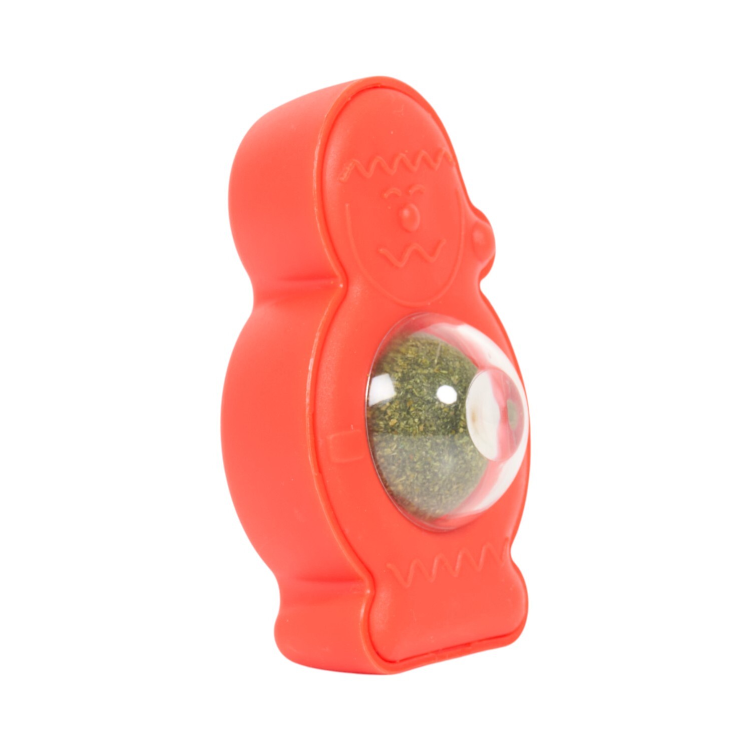 Santa Spinball Catnip Licker Red Image 3