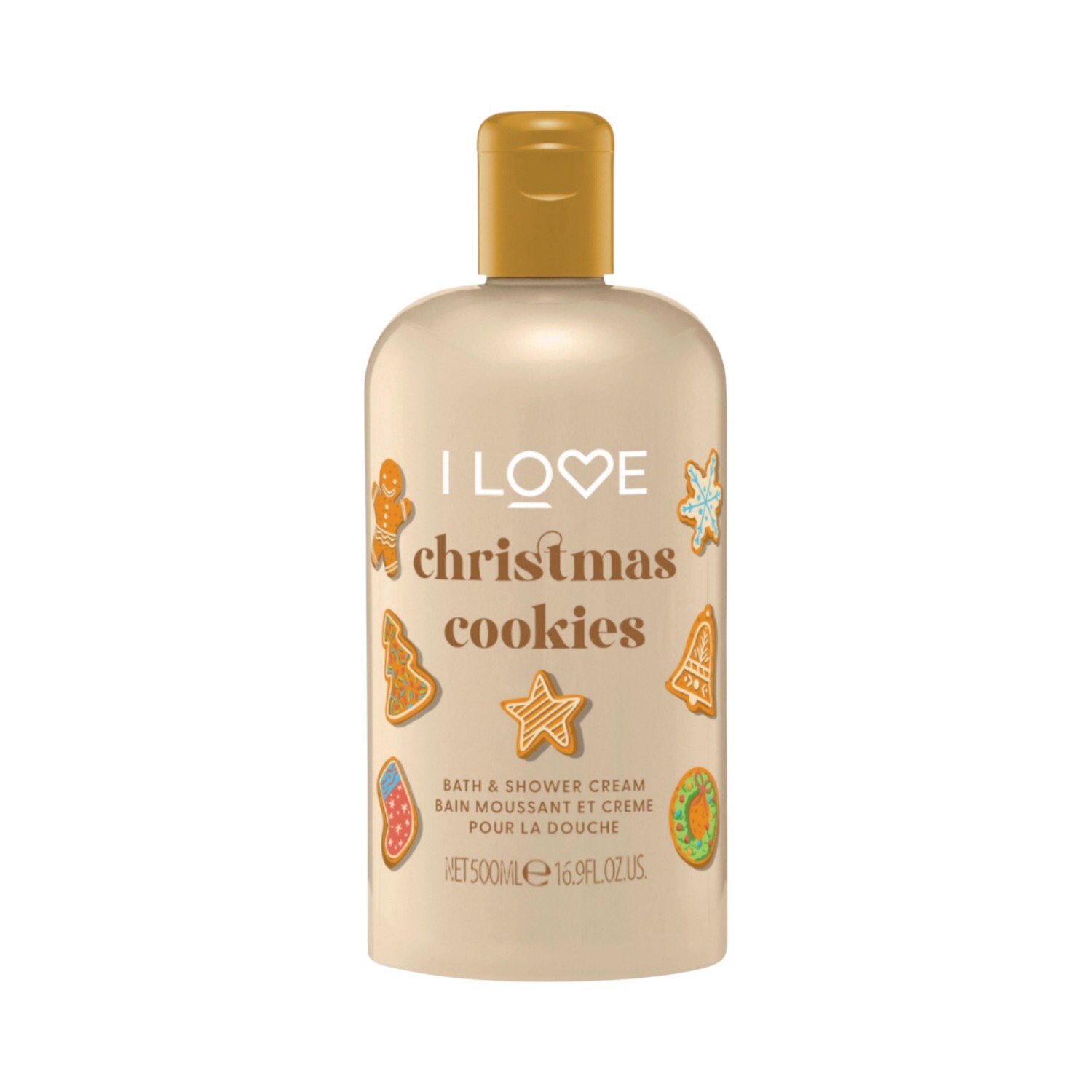 I Love Christmas Cookies Bath and Shower Cream Image