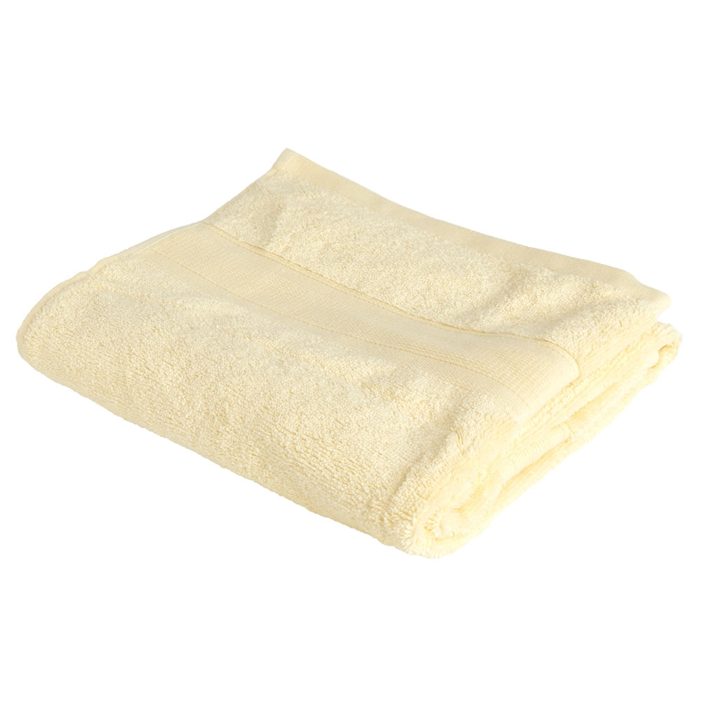 Wilko Supersoft Lemon Hand Towel Image 1