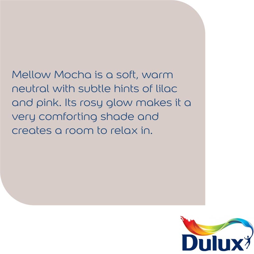 Dulux Walls & Ceilings Mellow Mocha Silk Emulsion Paint 2.5L Image 6