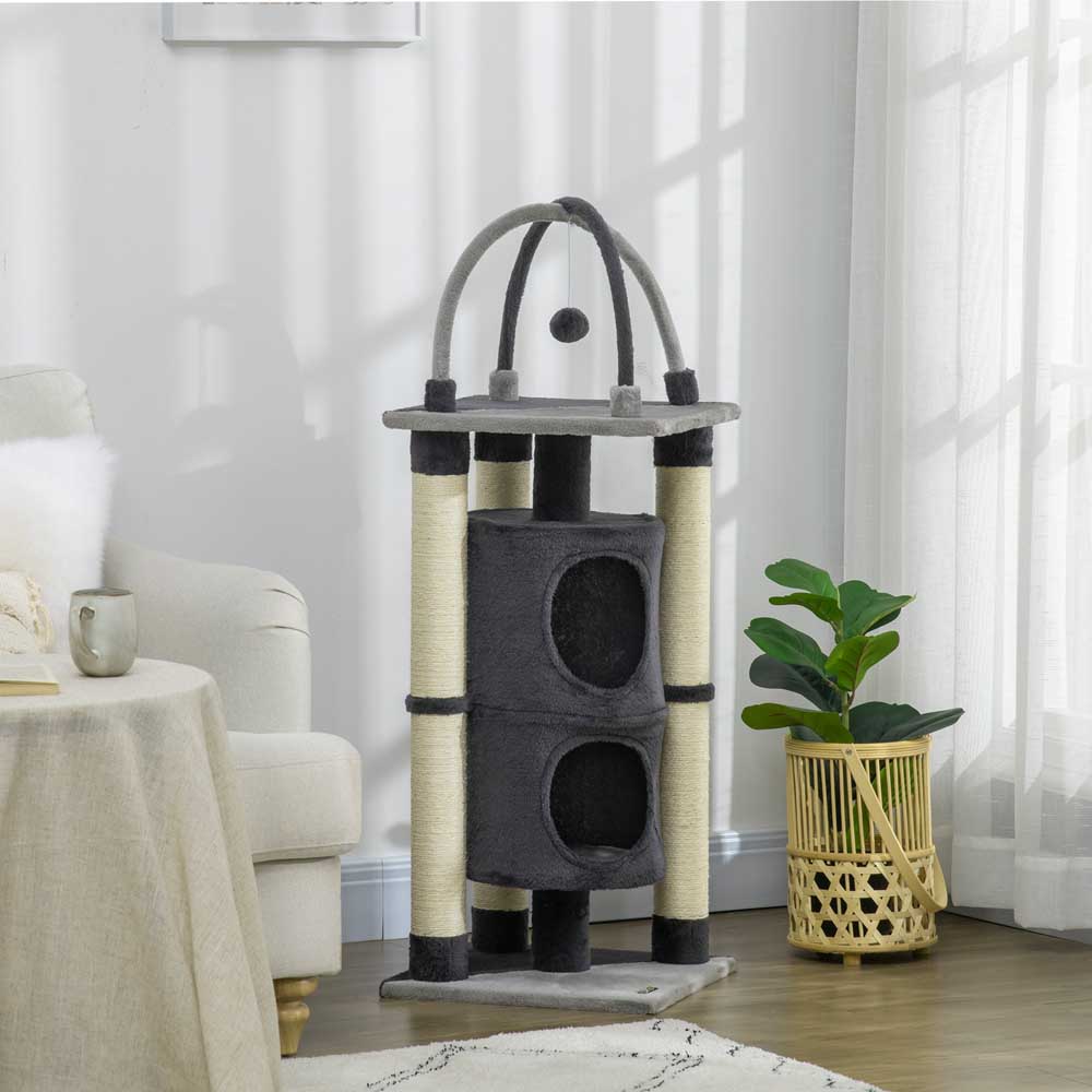 PawHut Cat Tree for Indoor Cats with Scratching Posts Wilko