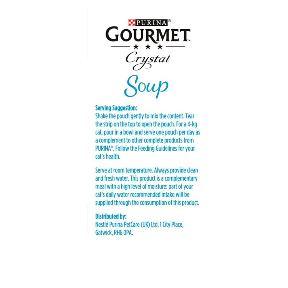 Gourmet Soup Multi Variety Seafood Cat Food 4 x 40g Image 7