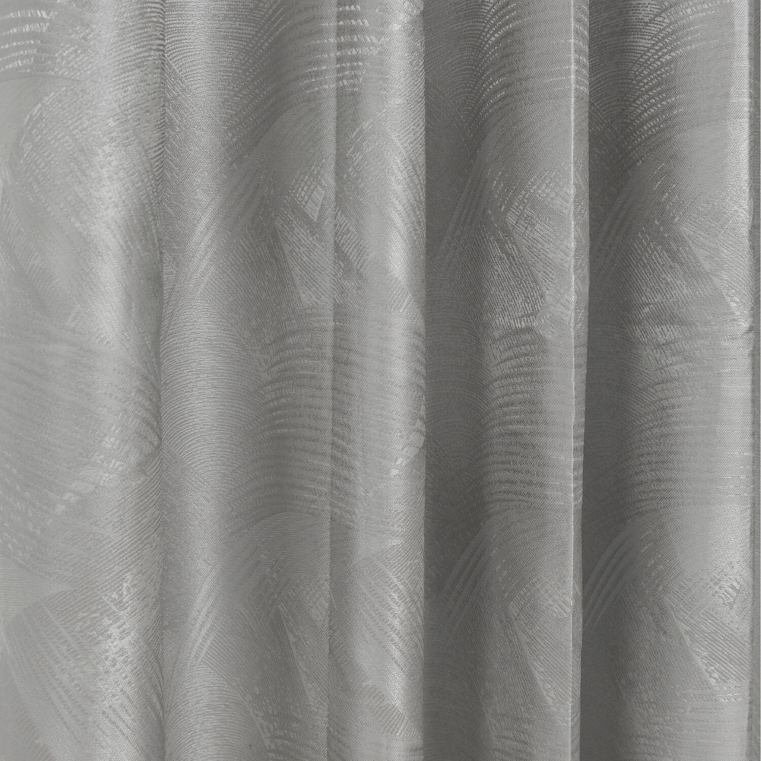Divante Phoenix Eyelet Curtain - Silver / 168cm / 137cm Image 3