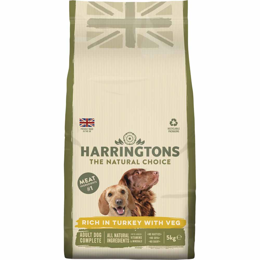 Harringtons Turkey and Vegetables Complete Dry Dog  Food 5kg Image 1