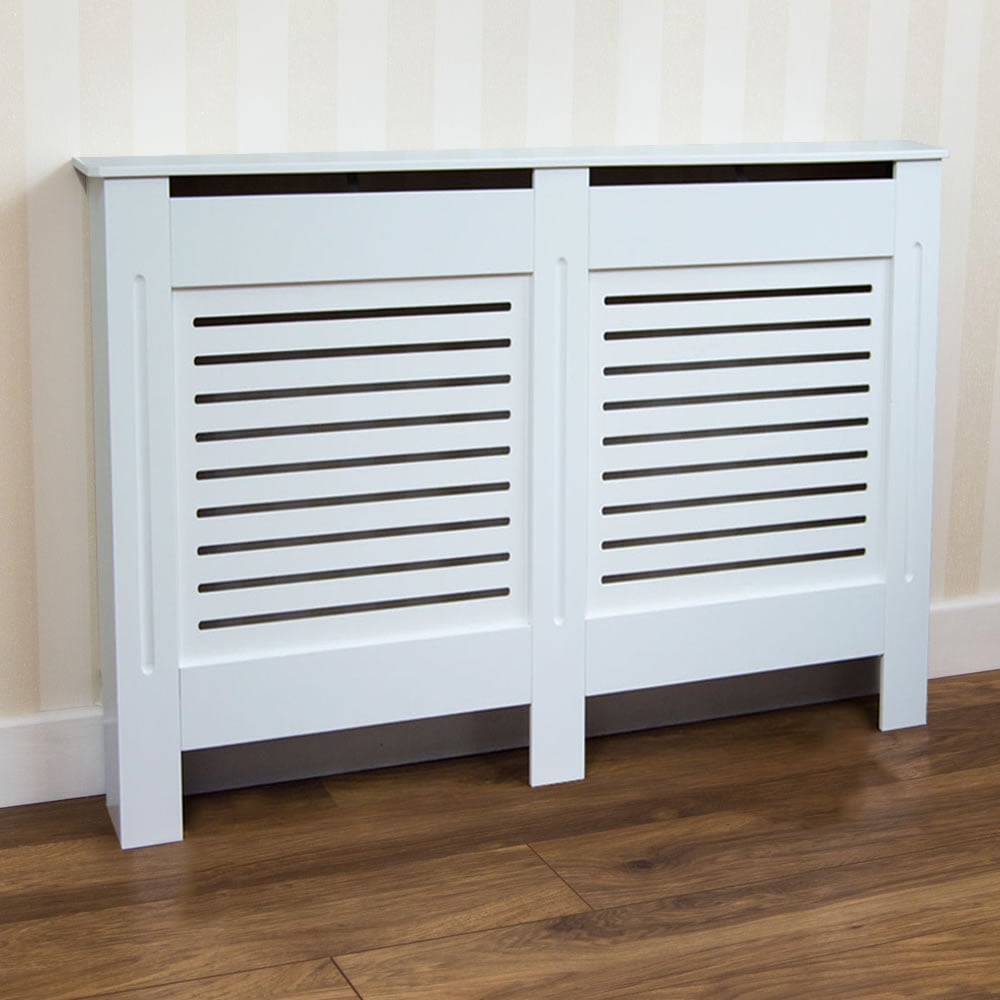 Vida Designs Milton White Medium Radiator Cover Image 2