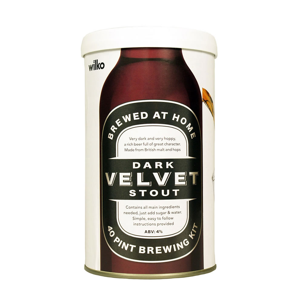 Wilko Dark Velvet Stout Beer Brewing Kit 1.5kg Image