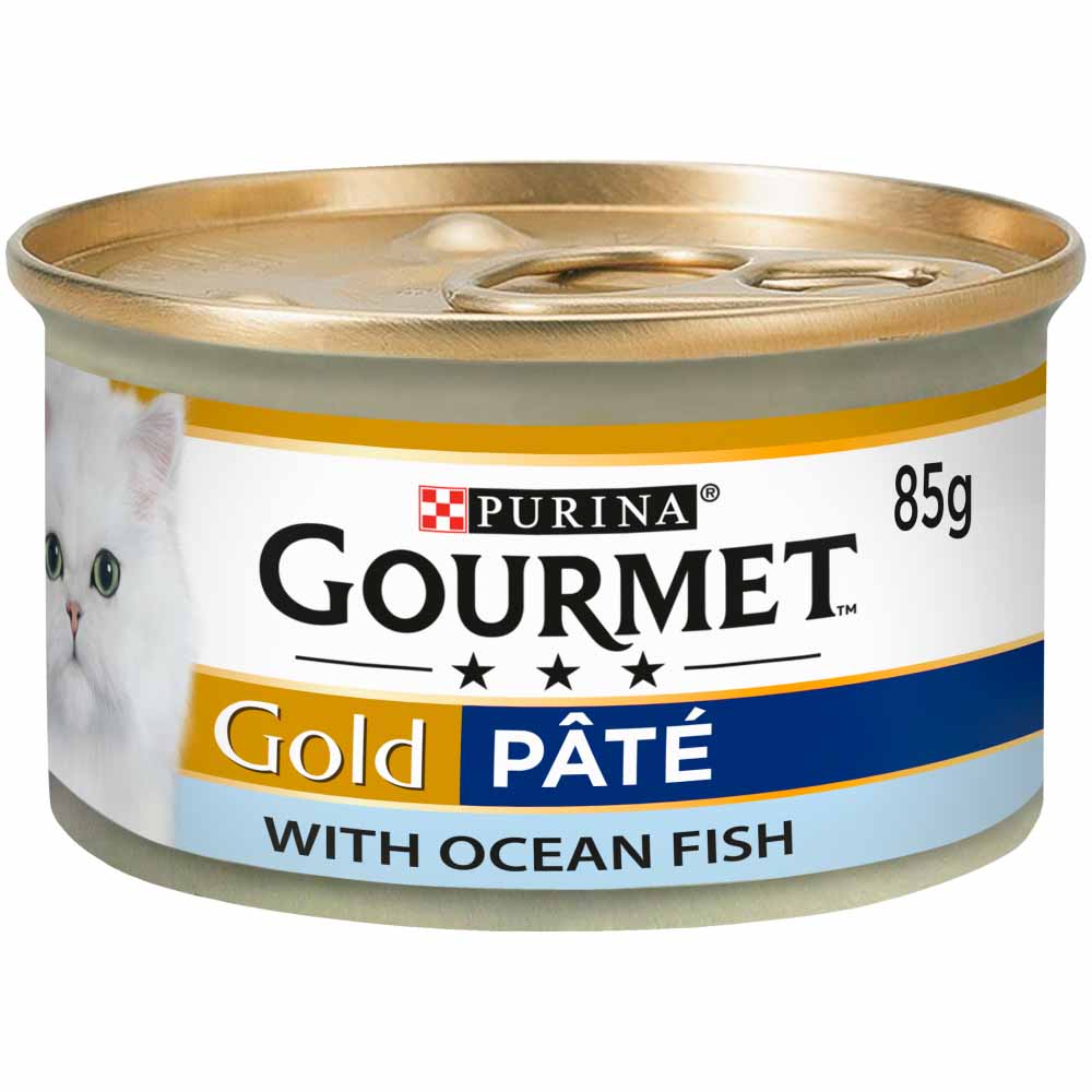 Gourmet Gold Tinned Cat Food Pate With Ocean Fish 85g Image 1