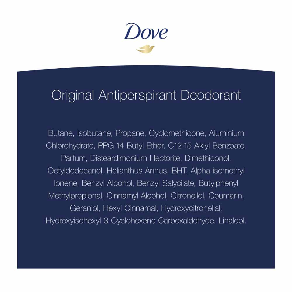 Dove Original Anti-Perspirant Spray 250ml Image 4