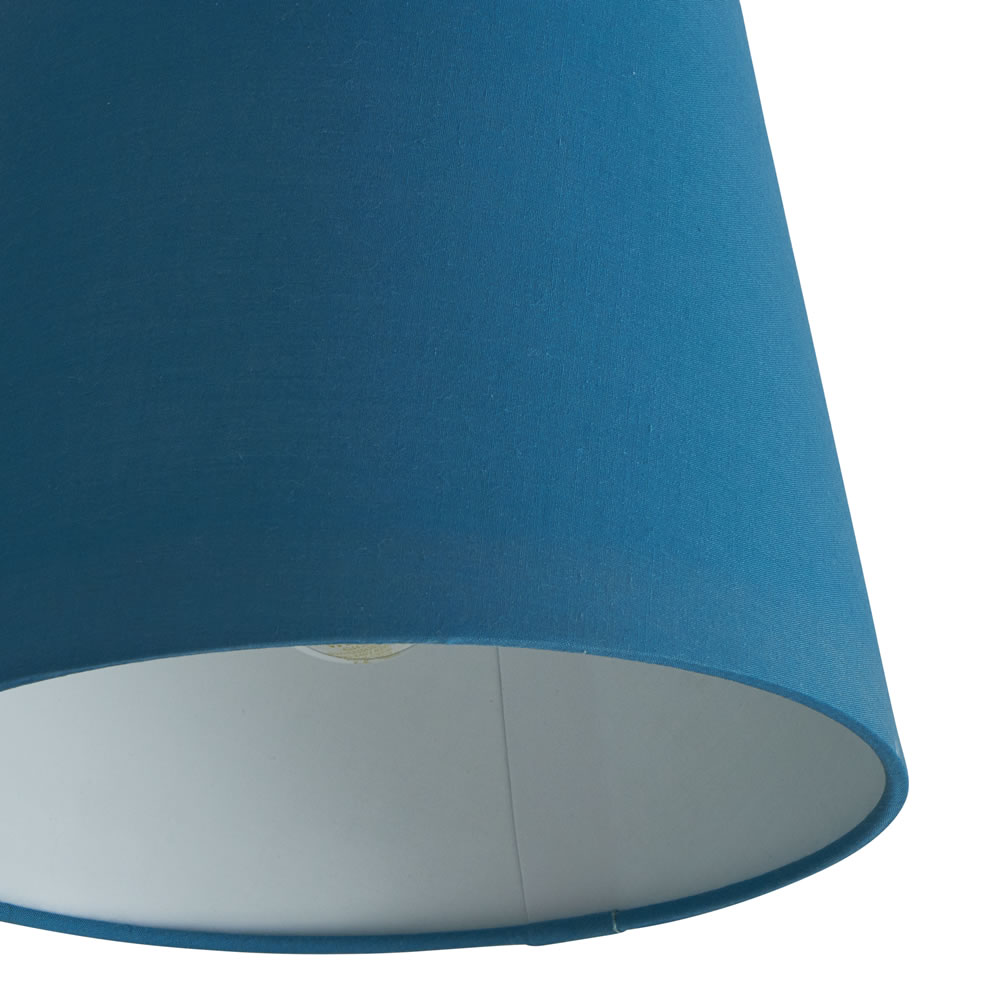 Wilko 22cm Tapered Teal Light Shade Image 3