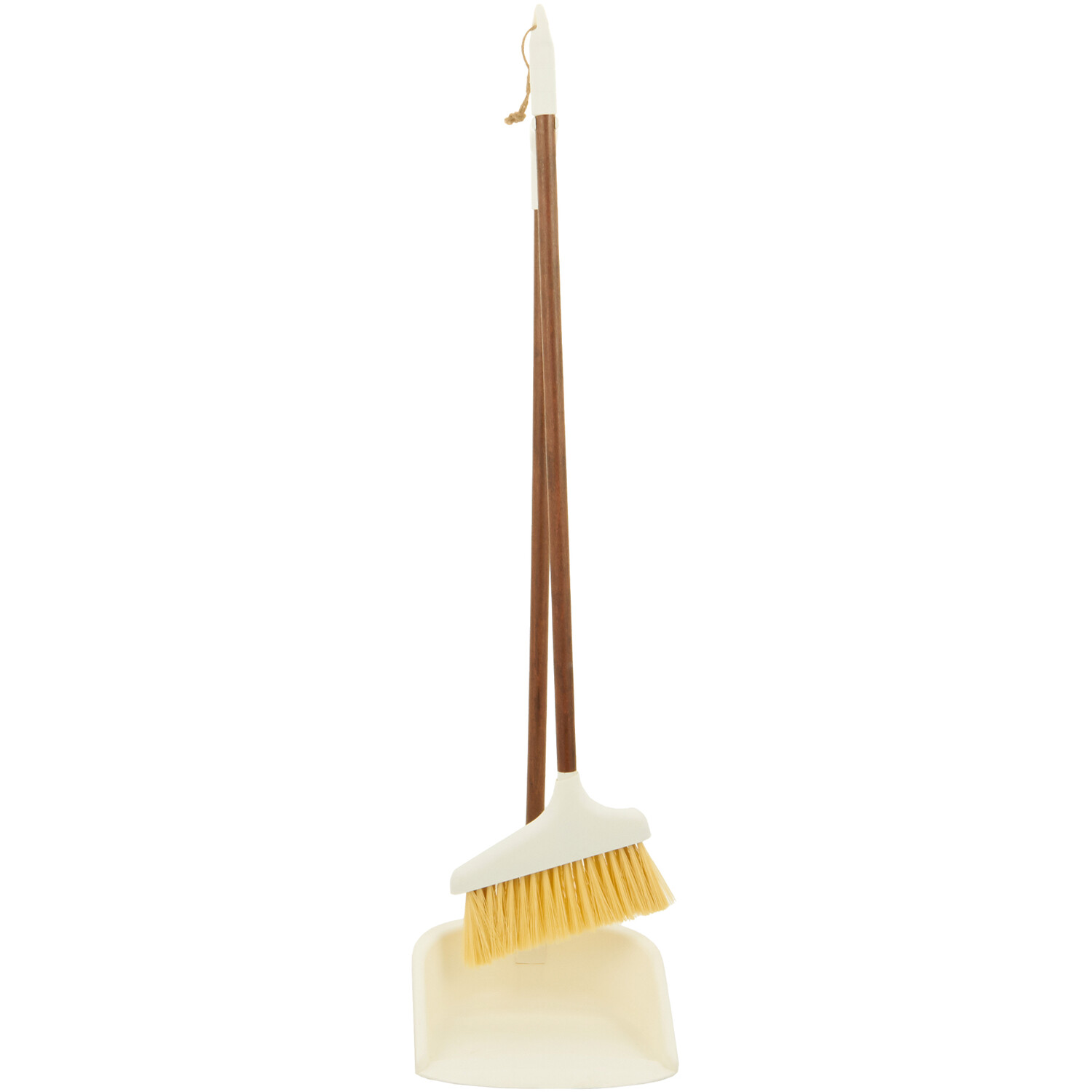 Sanctuary Brown Dustpan and Brush with Long Handle Image 3