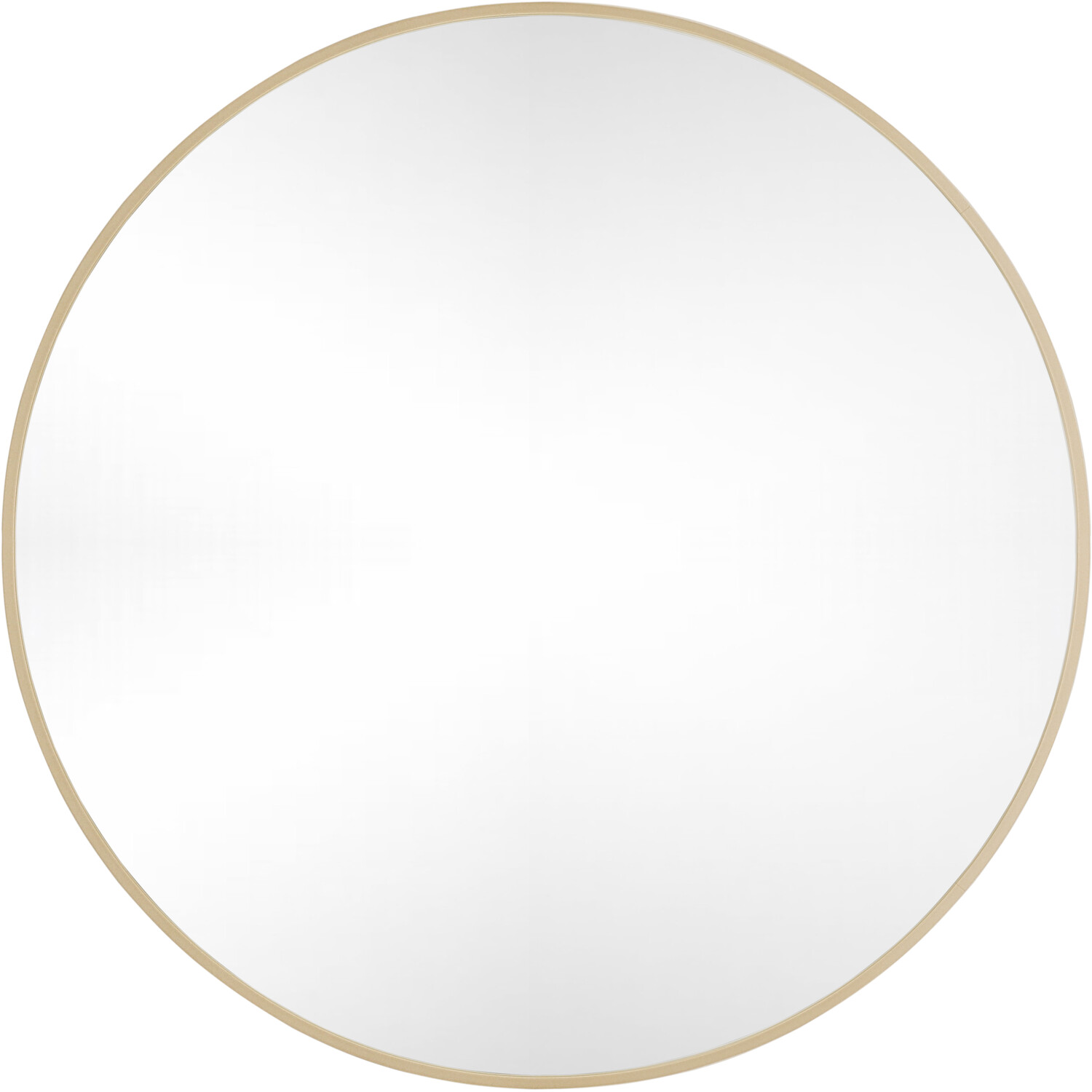 Evelyn Gold Round Metal Wall Mirror Image