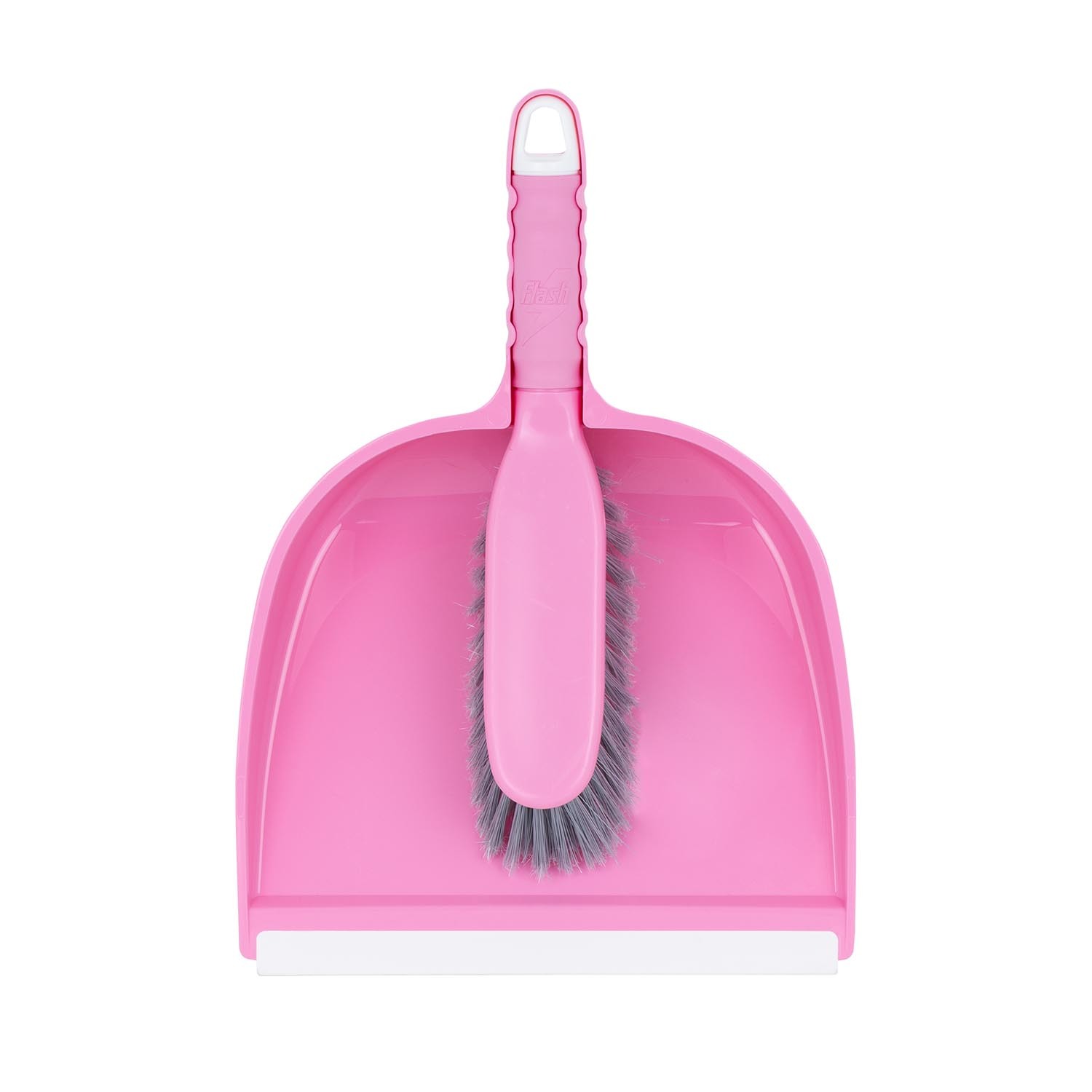 Flash Dustpan and Brush Set - Pink Image 2