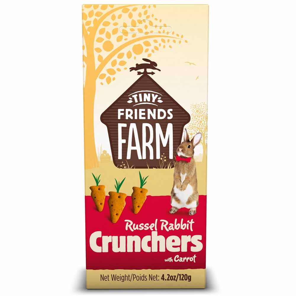 Supreme Tiny Friends Farm Russel Rabbit Crunchers Food  - wilko