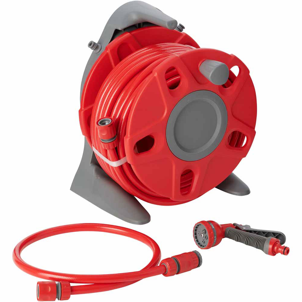 Wilko Hose Reel and Accessory Kit 20m Wilko