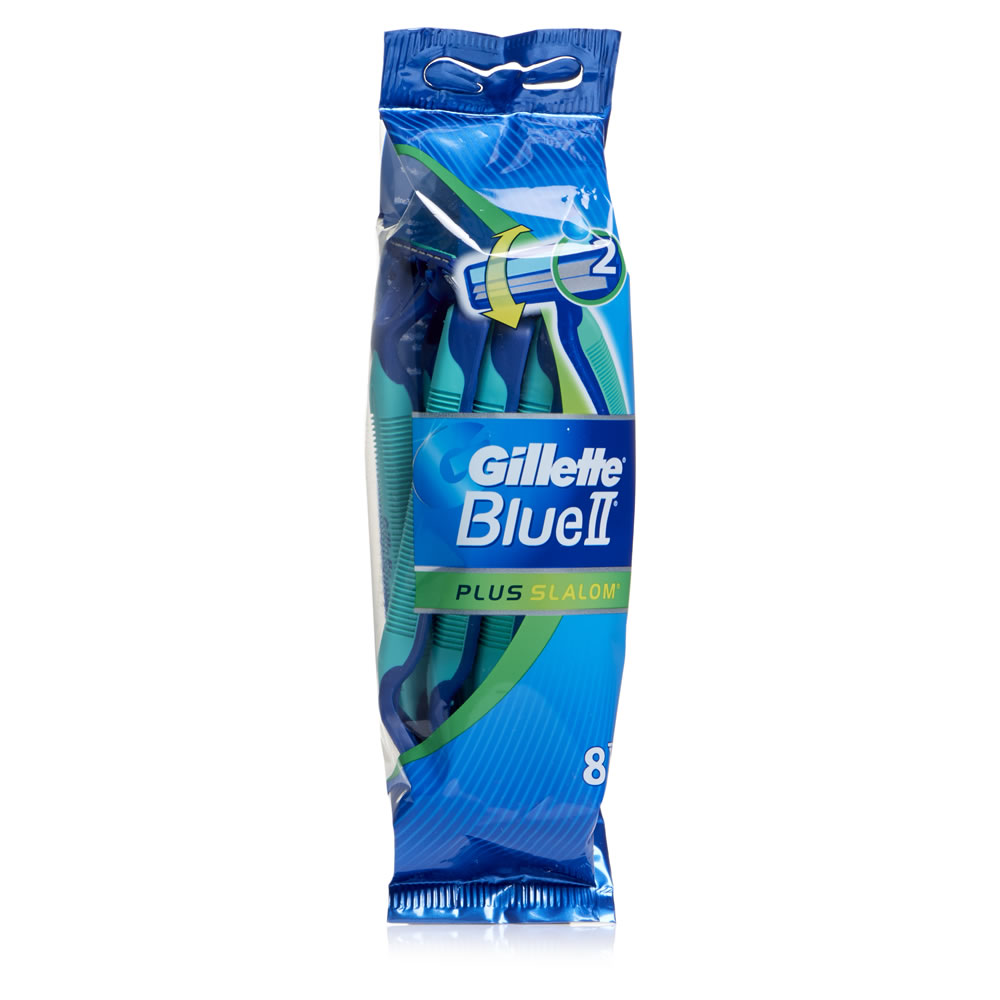 Gillette Blue II Men's Disposable Razor 8 pack Image