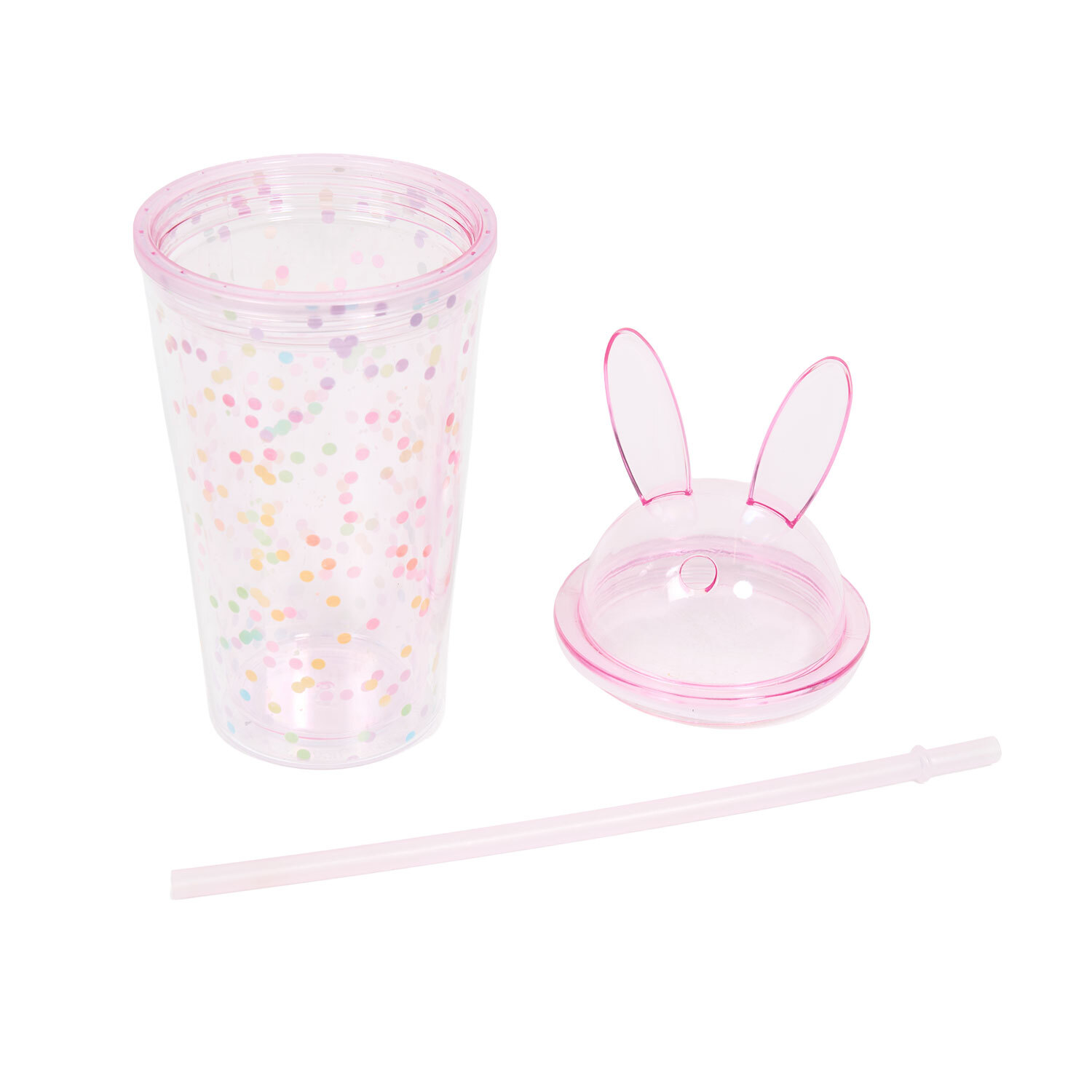 Bunny Shape Tumbler with Straw Image 3