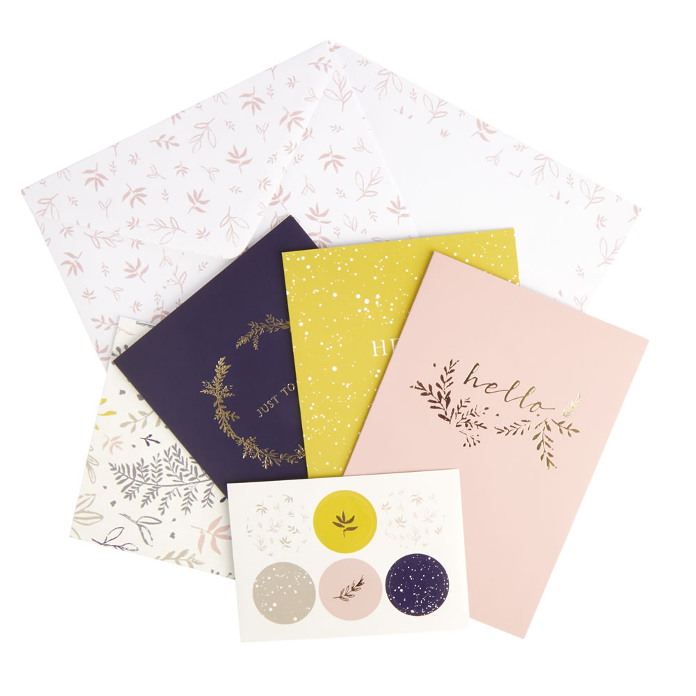 Wilko Sentiments Writing Set and Notecards A6 Image 1