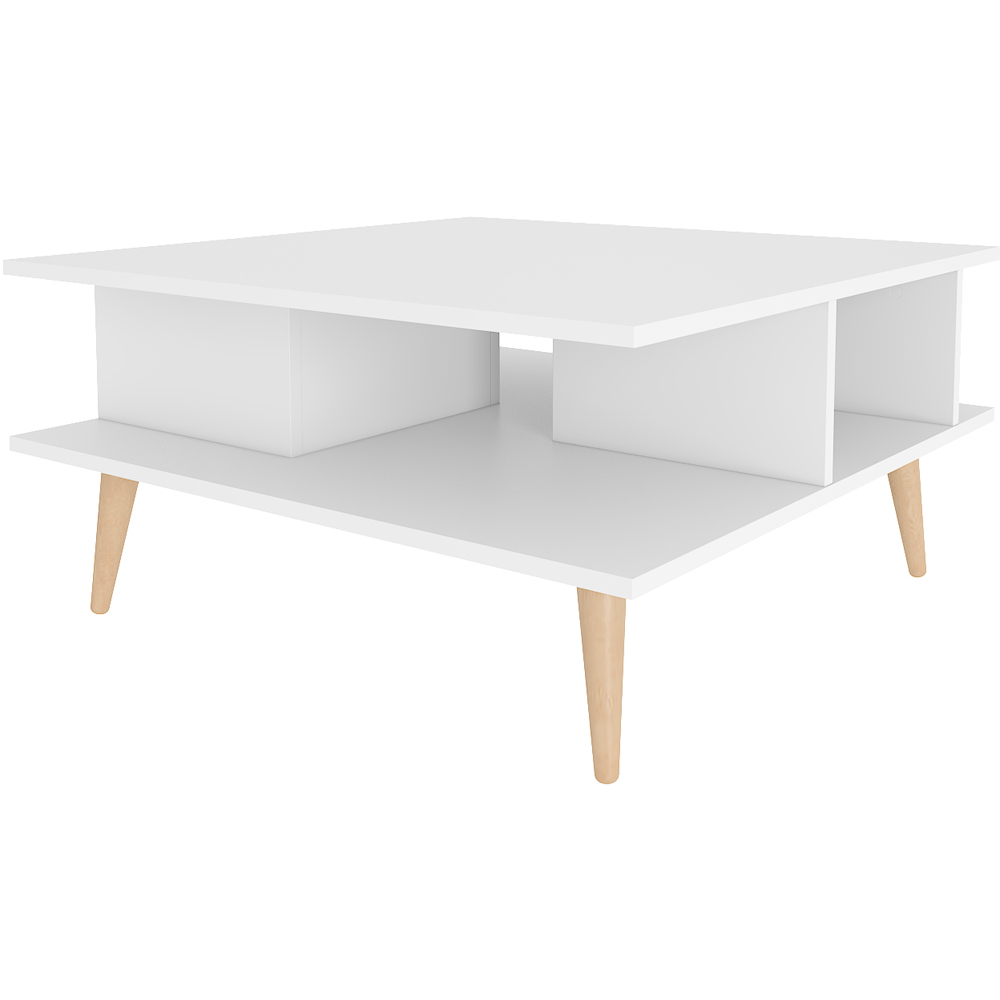 Decorotika Akya White Wide Coffee Table Image 3