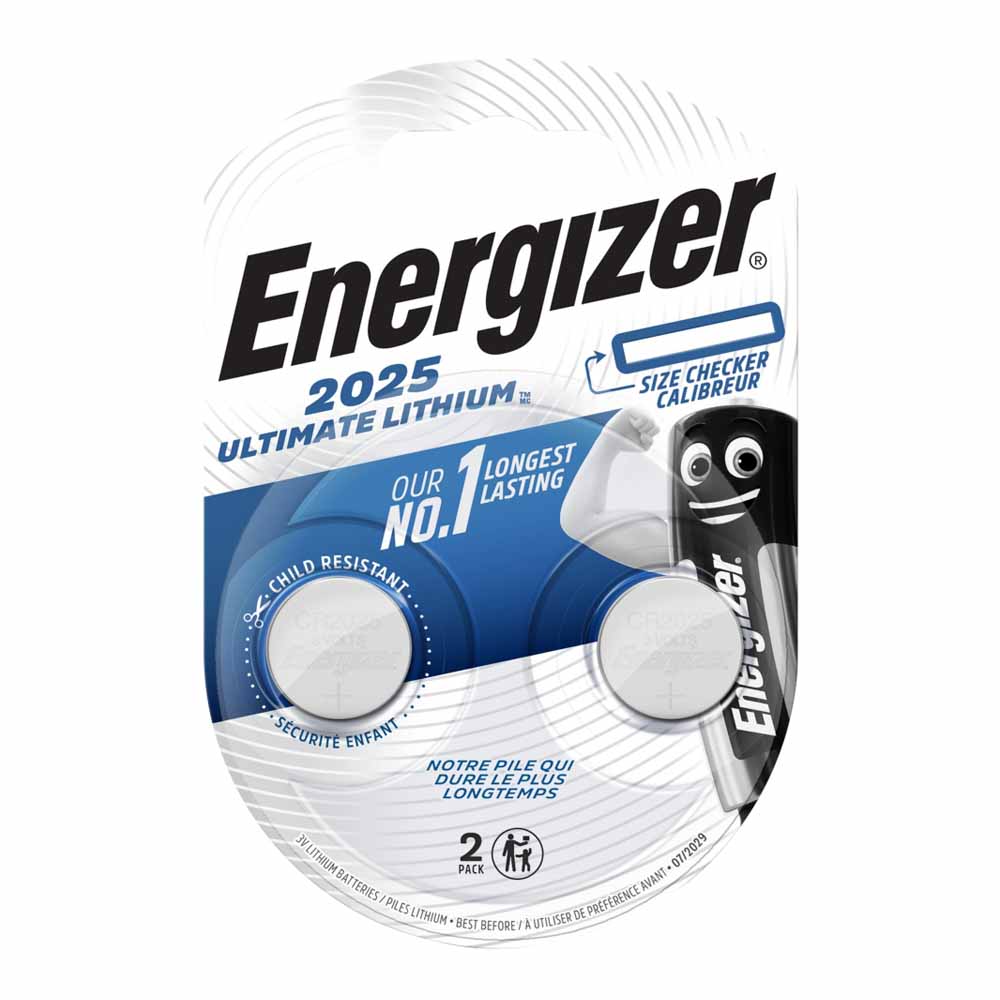 Energizer Ultimate 2025 3V Lithium Batteries 2 pac k Image 1