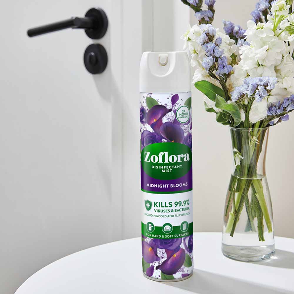 Zoflora Disinfectant Mist Midnight Blooms Case of 6 x 300ml Image 4