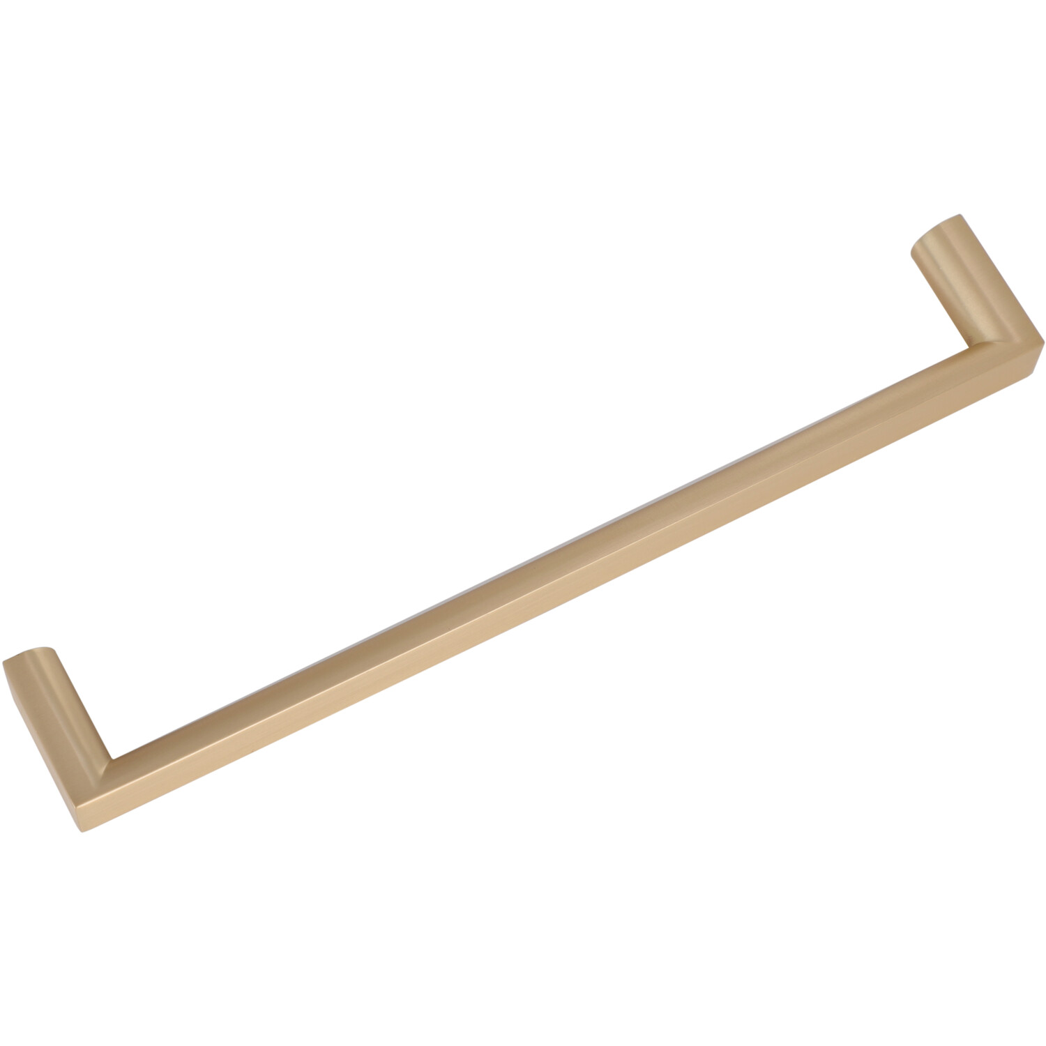 Pack of 2 Bauhaus Architectural Cabinet Handles Brushed Brass 160mm Image 2