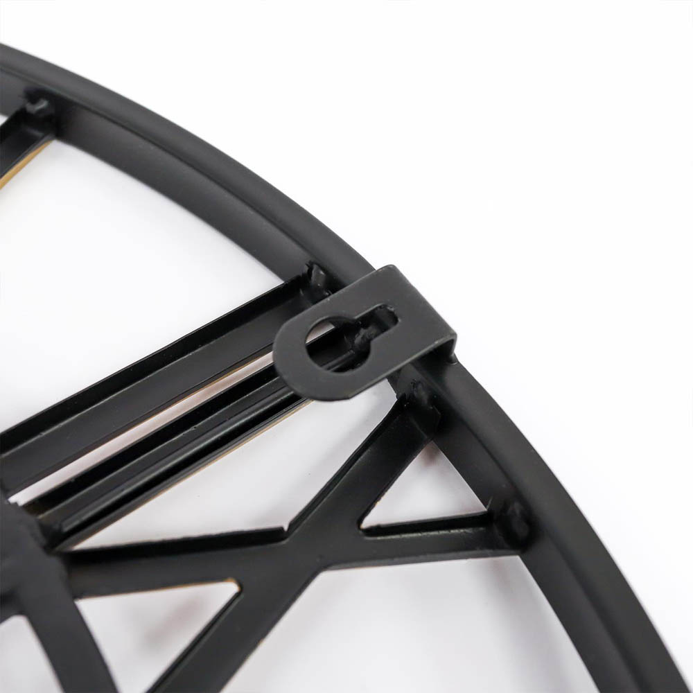 Walplus Gold and Black Vintage Roman Numeral Round Wall Clock 43cm Image 7