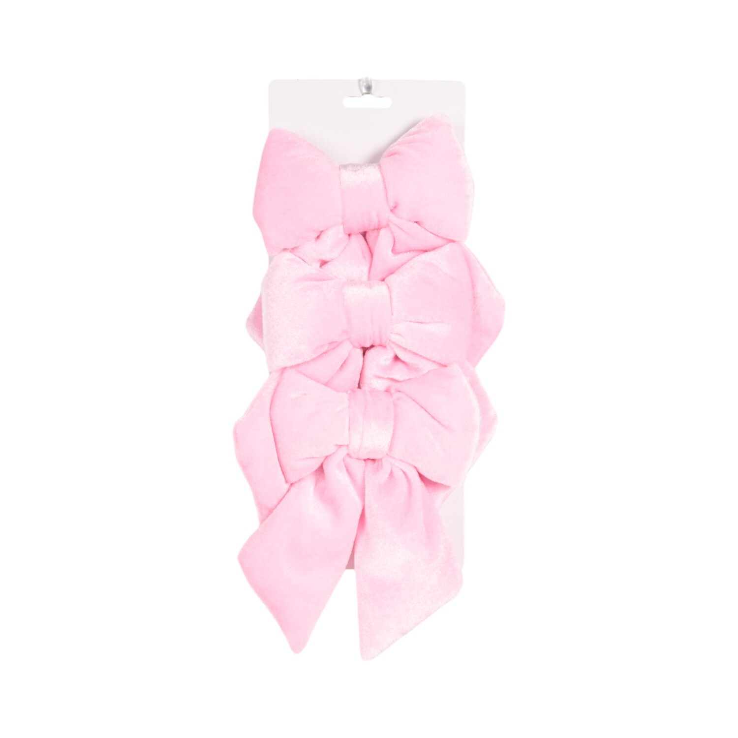 Set of 3 Chunky Plush Bow Tree Decorations Image 6