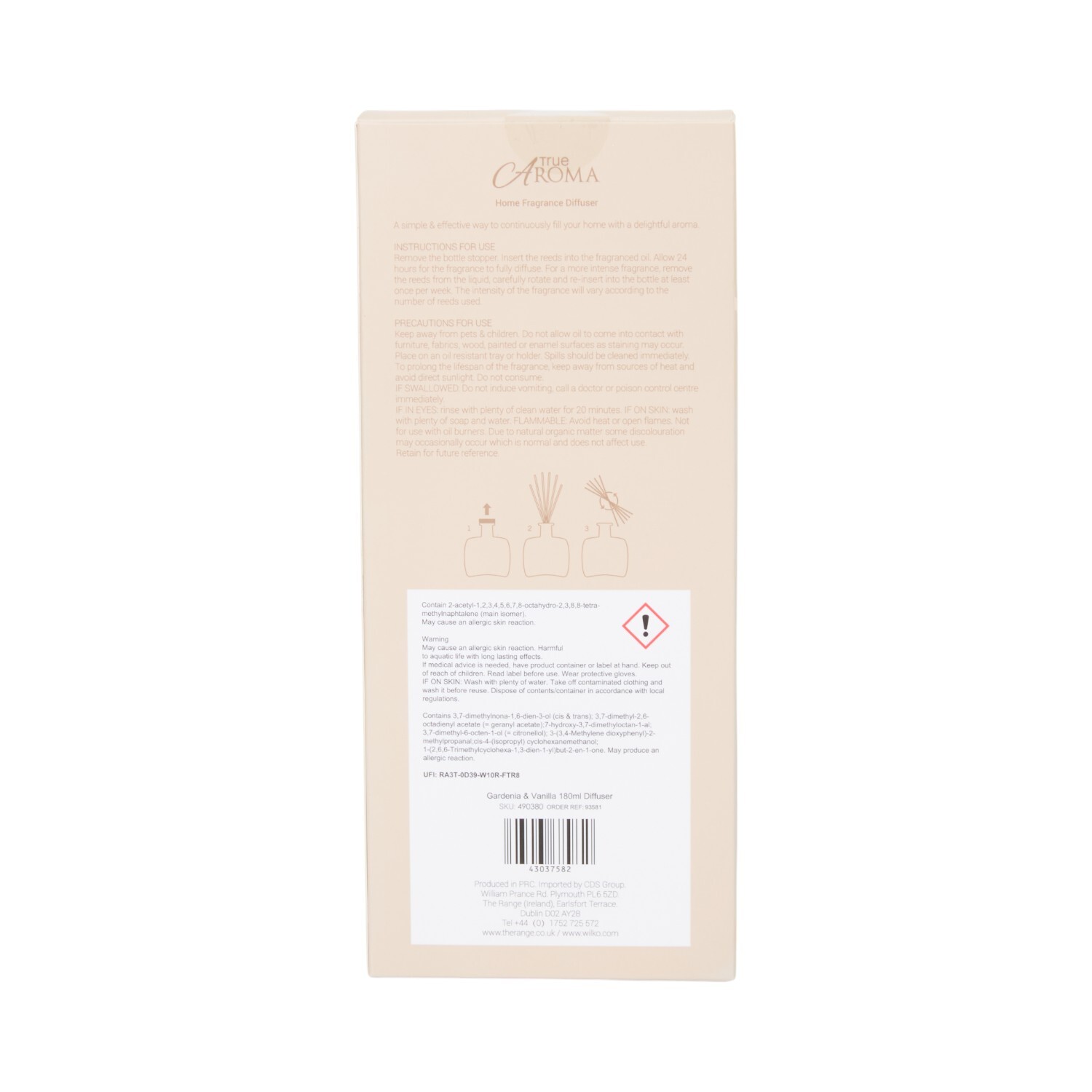 Gardenia and Vanilla Reed Diffuser Image 4