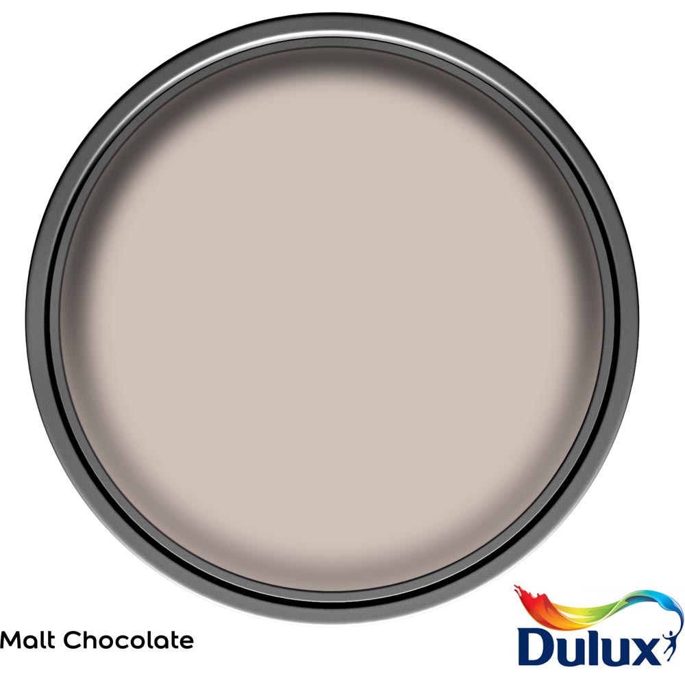 Dulux Easycare Washable & Tough Walls & Ceilings Malt Chocolate Matt Emulsion Paint 2.5L Image 3