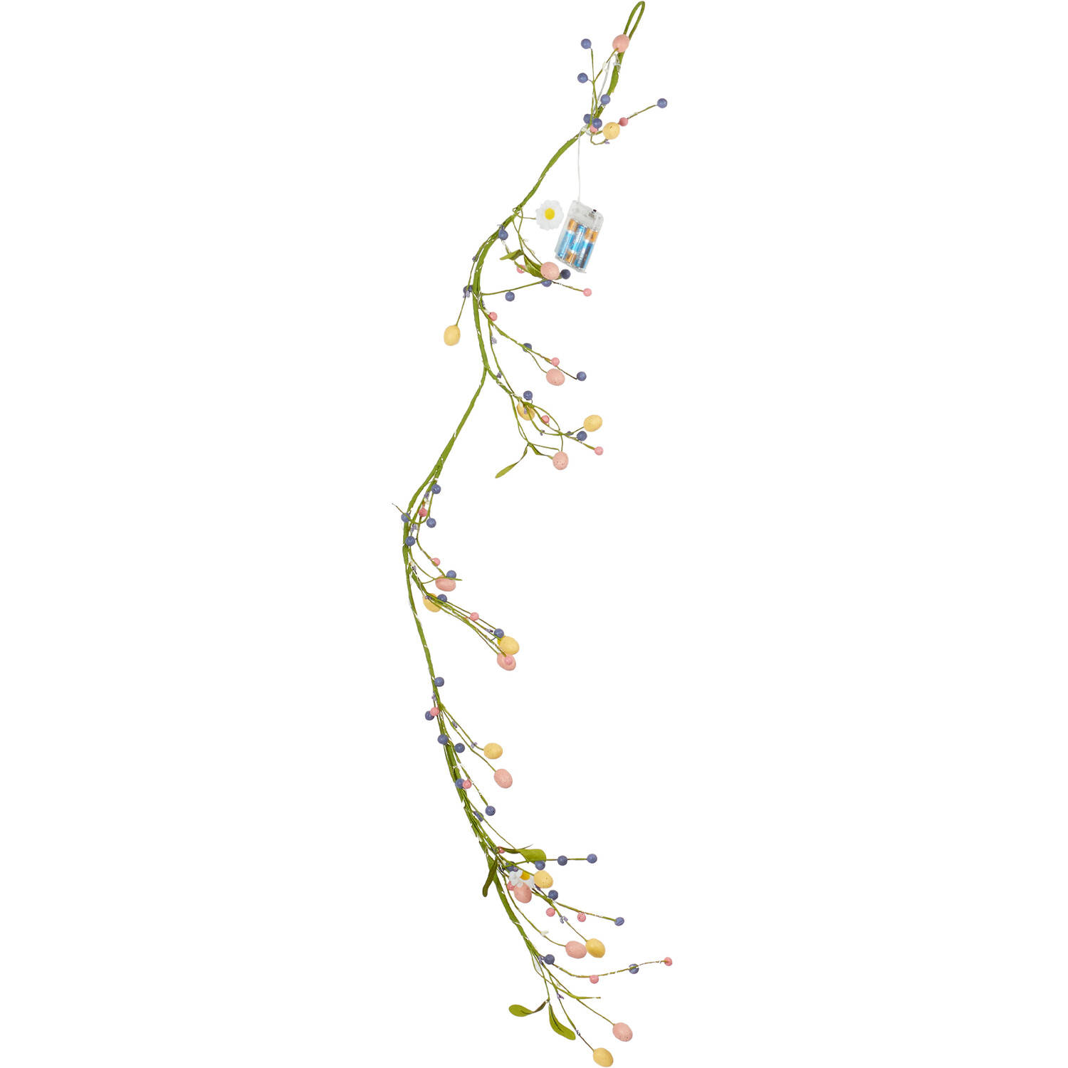 Easter Pink and Yellow LED Garland Image 1